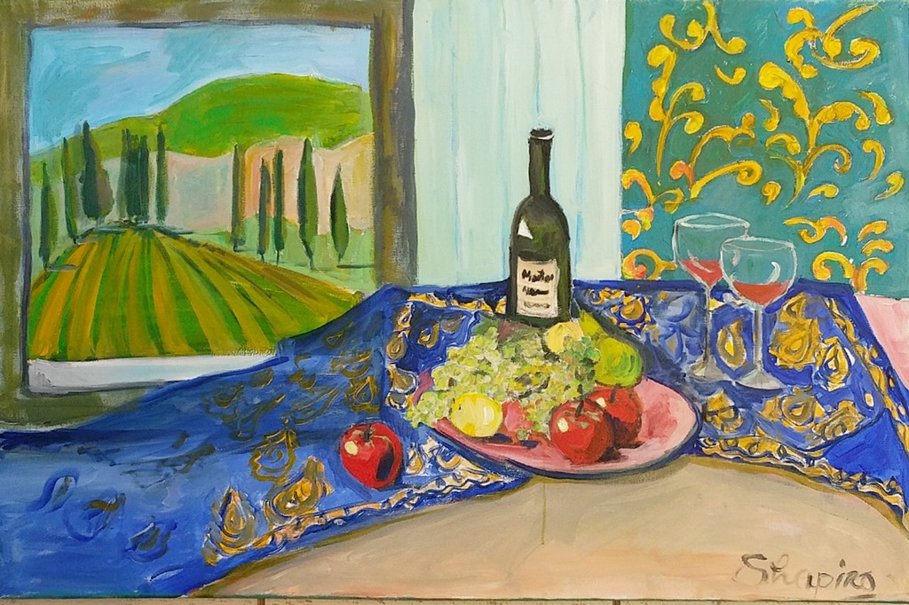 9. Apples with wine